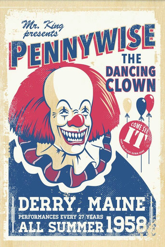 1990 stephen king pennywise - stephen, it